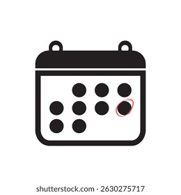 Important Date Calendar Icon. EPS10