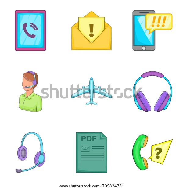 Important file icons\
set. Cartoon set of 9 important file vector icons for web isolated\
on white background