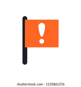 important flag vector icon