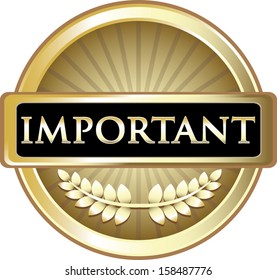 Important Gold Vintage Label