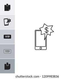 Important icon. collection of 6 important filled and outline icons such as glued note. editable important icons for web and mobile.