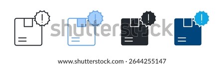 Important Icon Set Multiple Style. Design In Outline, Blue, Glyph, Dual Tone