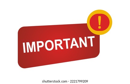 Important information label. origami style speech bubble banner on white background. Vector illustration. EPS 10.
