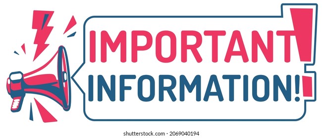 Información importante - firmar con megáfono