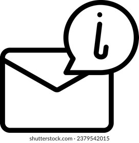 vector de ilustración de icono de línea importante