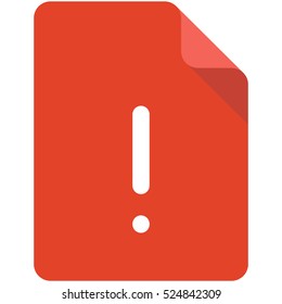 Important message flat vector icon