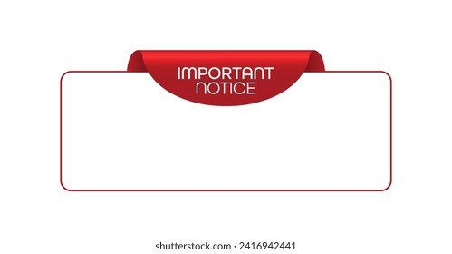 signo de mensaje importante en fondo blanco