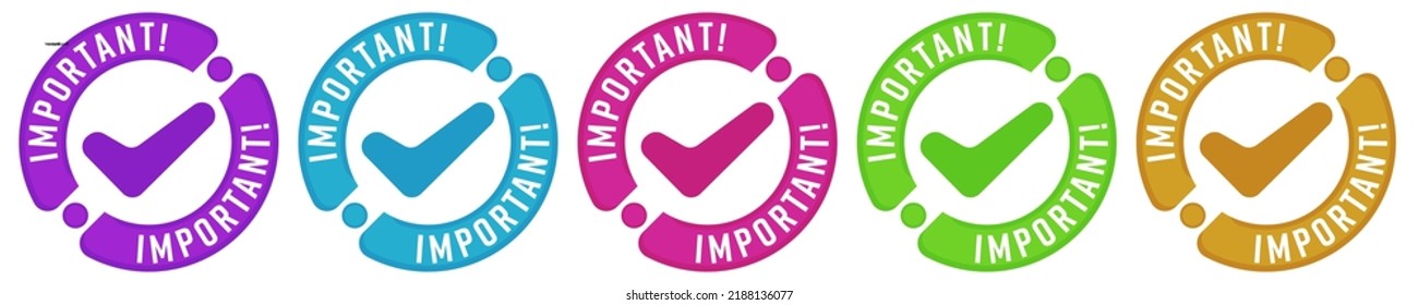 Important message for special offer sale promotion. Marketing sticker badge vector illustration isolated on white background
