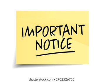 Aviso importante sobre nota amarela