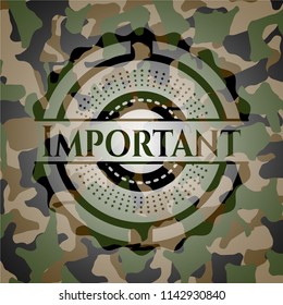 Important on camo texture