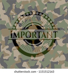 Important on camo texture