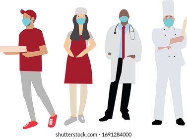 Important professions during the epidemic