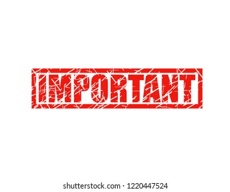 Important red stamp