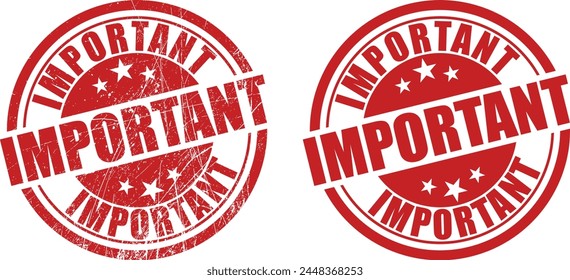 Important retro stamp, seal vector design