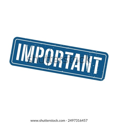 Important Rubber Stamp Grunge Sign