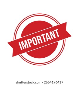 Important Rubber Stamp Seal Vector