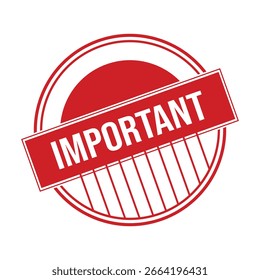 Vector importante del sello de goma