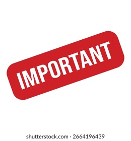 Important Rubber Stamp Seal Vector