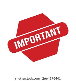Important Rubber Stamp Seal Vector