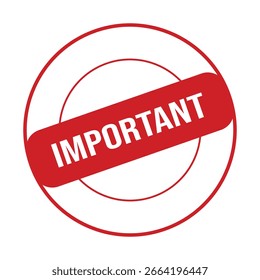 Important Rubber Stamp Seal Vector