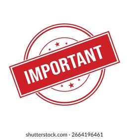 Important Rubber Stamp Seal Vector