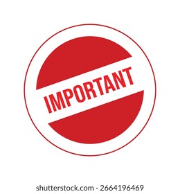Important Rubber Stamp Seal Vector