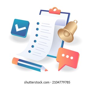 Important schedule reminder notes from smartphone app
