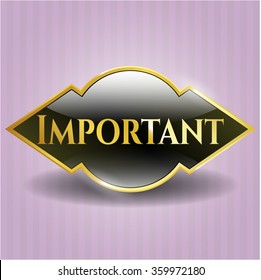 emblema brillante importante