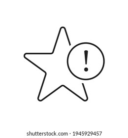 Wichtiger Star Bookmark-Symbol Design Vektorgrafik