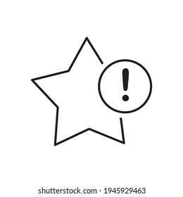 Important star bookmark icon design vector illustration