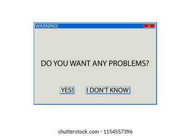 Important System Message. Sign of Dialog Window. Vector Illustration