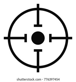 Important target icon. Simple illustration of important target vector icon for web