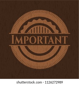 Important wood emblem. Retro