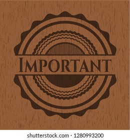 Important wood emblem. Retro