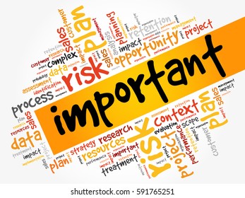Important word cloud, business concept