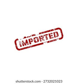 importierte rote Gummistempel
