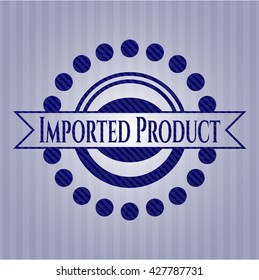 Producto importado con textura de denim