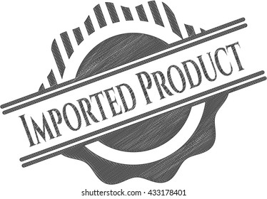 Imported Product draw with pencil effect