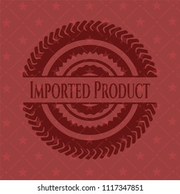 Imported Product realistic red emblem