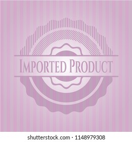 Imported Product vintage pink emblem