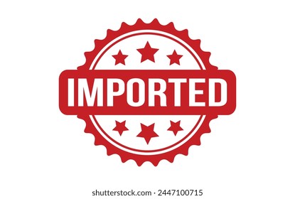 Imported rubber grunge stamp seal vector