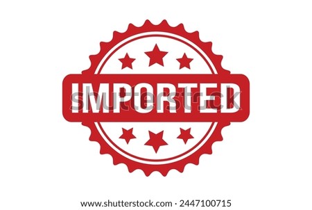 Imported rubber grunge stamp seal vector