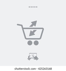 Import-export store flat icon