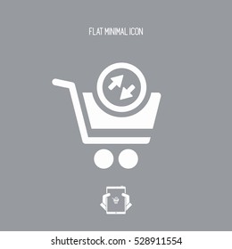 Import-export store flat icon