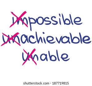 Impossible achievable unable