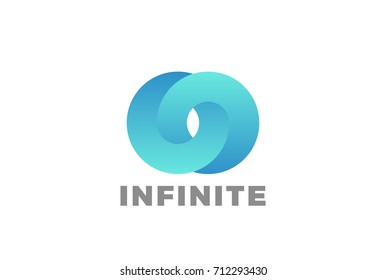 Impossible Circle rings 3D Logo abstract design vector template.
Infinity Loop symbol Logotype concept icon