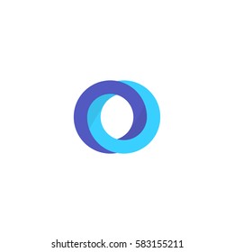 Impossible Circle Vector Logo In Flat Style.