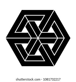 Impossible cube in isometry