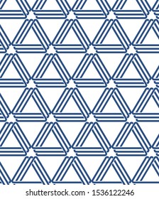Impossible Geometric blue background Design 