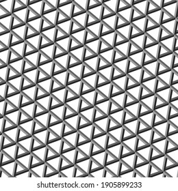 impossible geometry black and white triangle pattern